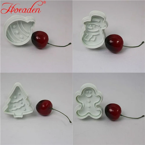 

1 Set New DIY Christmas Snowman Fondant Cake Mold Biscuit Cookie Plunger Cutters Decor Great Tool for Cake Making Cake Tools