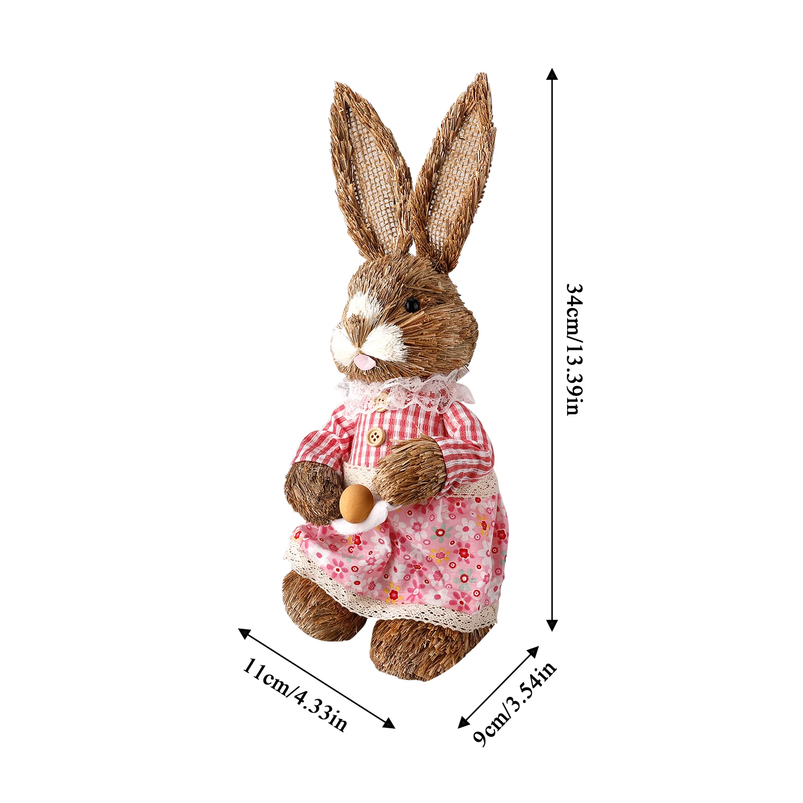 

Easter Simulation Cartoon Rabbit Artificial Straw Rabbit Home Rabbit Decoration Easter Theme Party Garden Straw Bunny Supplies