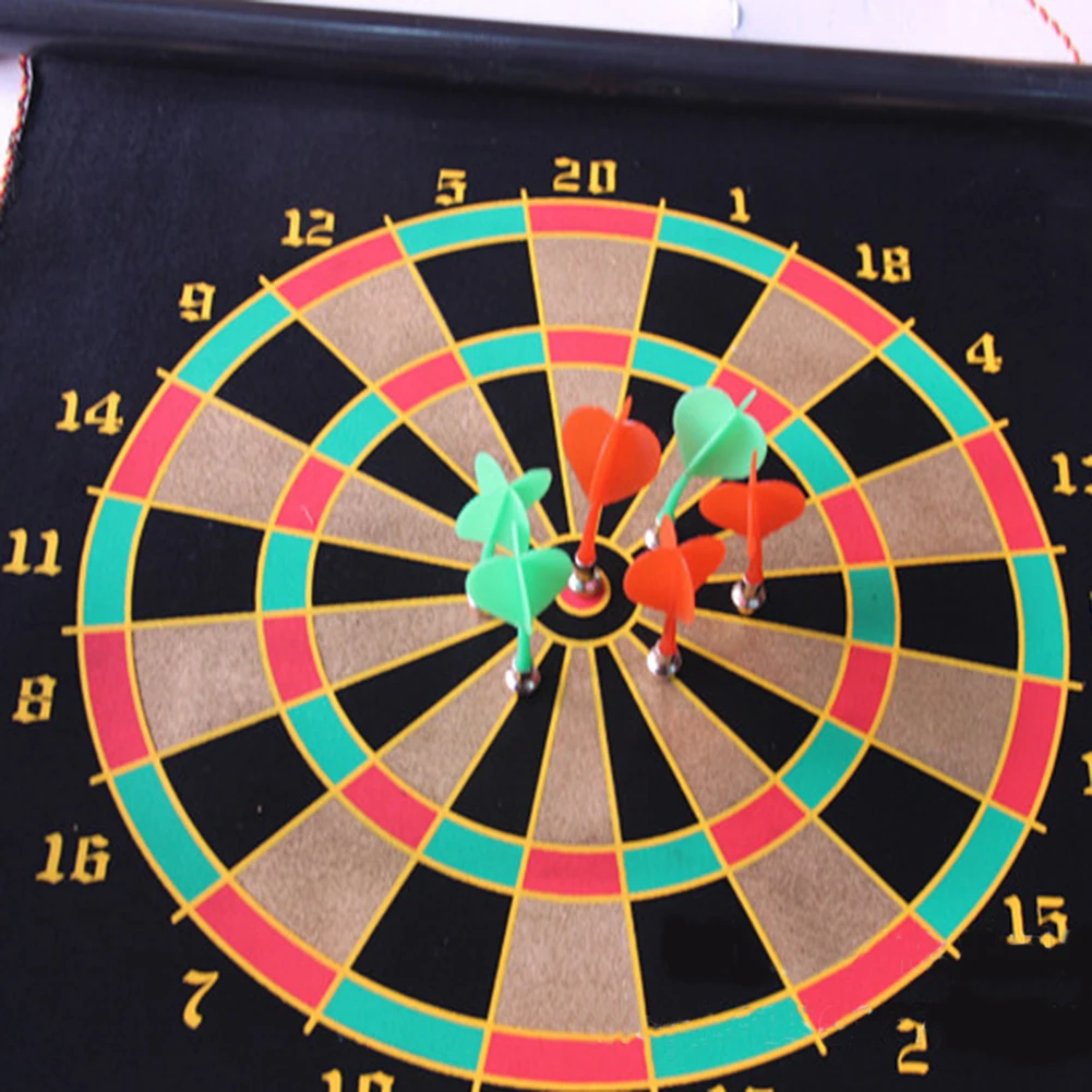 Магнитная доска для дротика детей двусторонняя подвесная безопасных игр 12/15