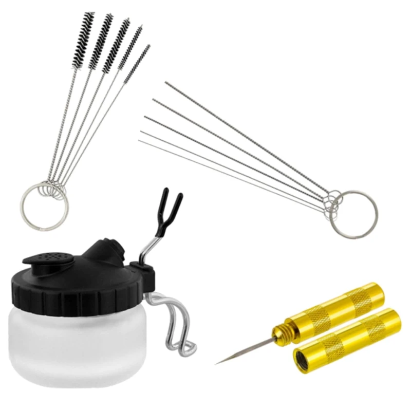 

Mini Airbrush Cleaning Tools 2 Replaceable Dredging Needle Sets 4-piece