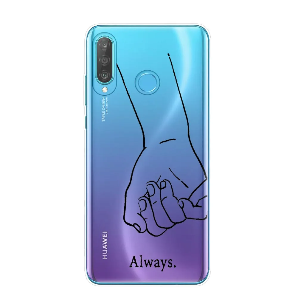 Мягкие силиконовые чехлы для телефонов девочек Bff Best Friends Forever чехол Huawei P30 P20 Lite Pro