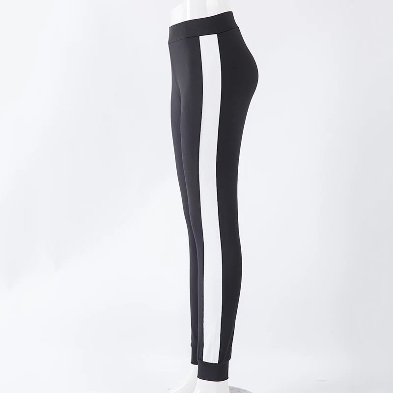 Женские облегающие леггинсы черные белые длинные брюки для тренировок | Женская