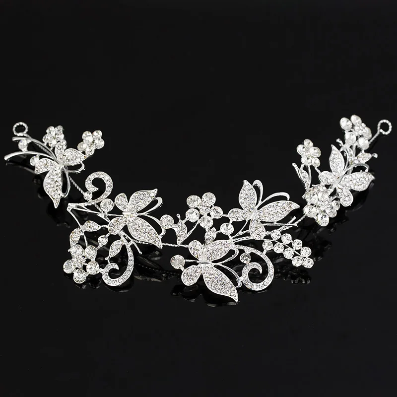 2017 Топ Мода ограниченная повязка на голову трендовый Кристалл цинковый сплав