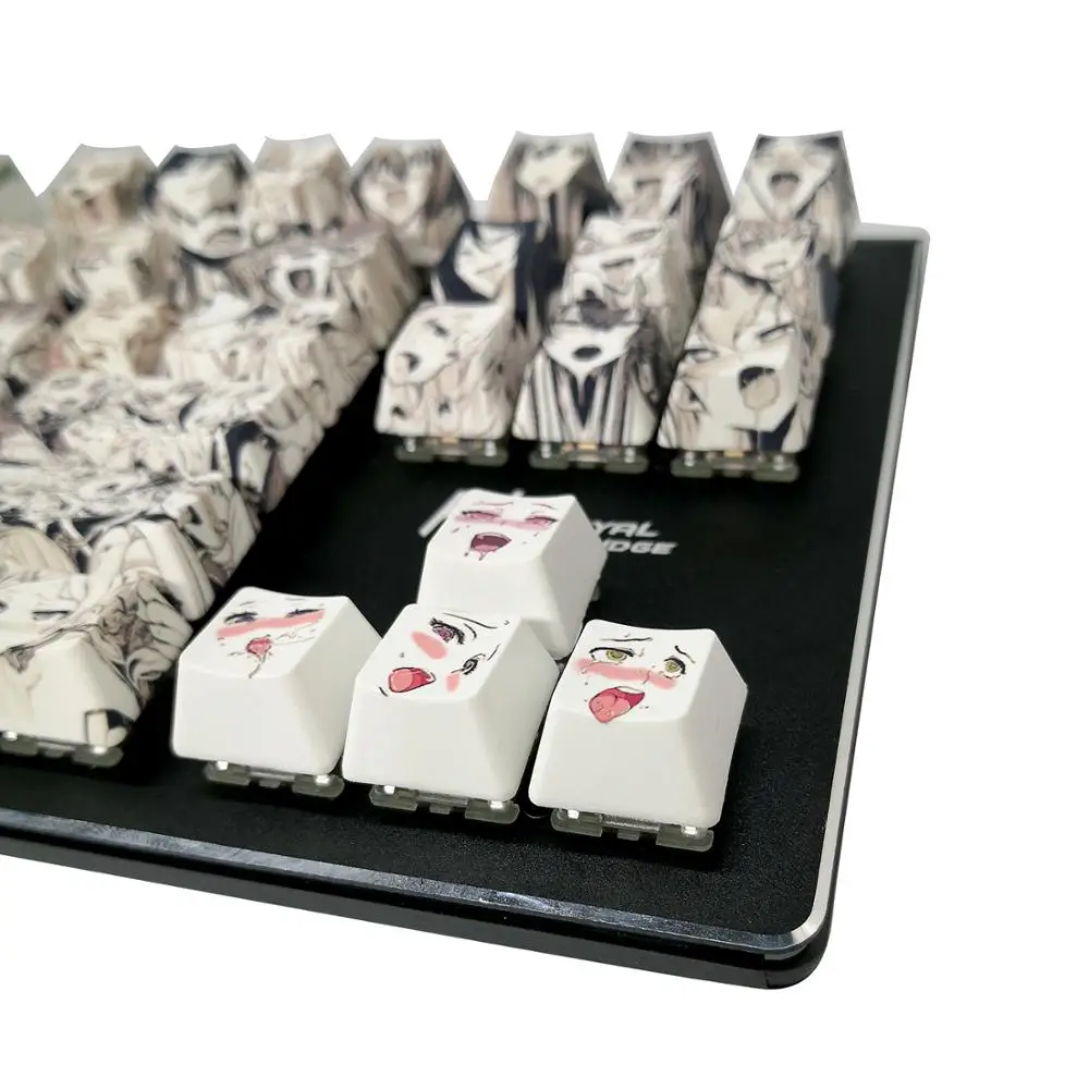 XVX PBT 108 клавиши Ahegao Keycap краска Сублимация OEM профиль аниме популярный для Cherry Gateron