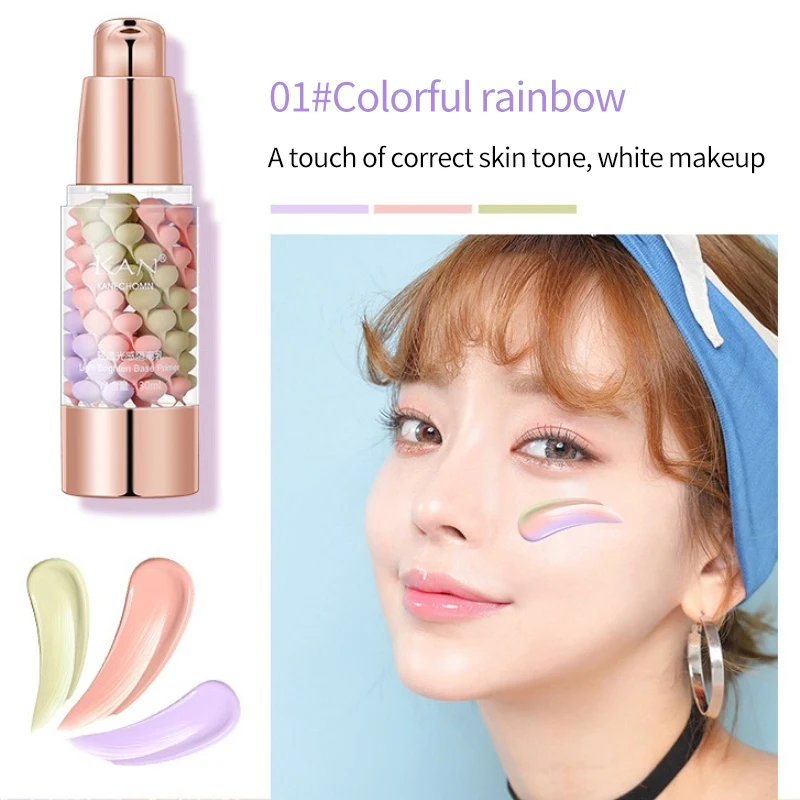 Hot Sale Three Colors Liquid Concealer Mixed Isolation Lotion Fill Pores Moisturizing Bright Skin Face Foundation Primer Base | Красота и
