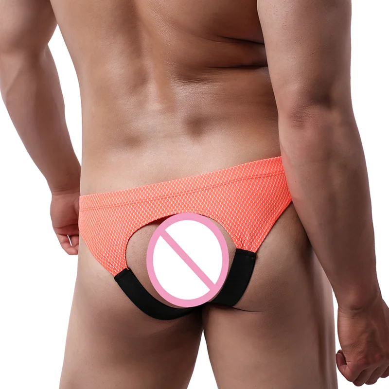 Мужские сексуальные нейлоновые стринги с открытой спиной мужские гей мешочком