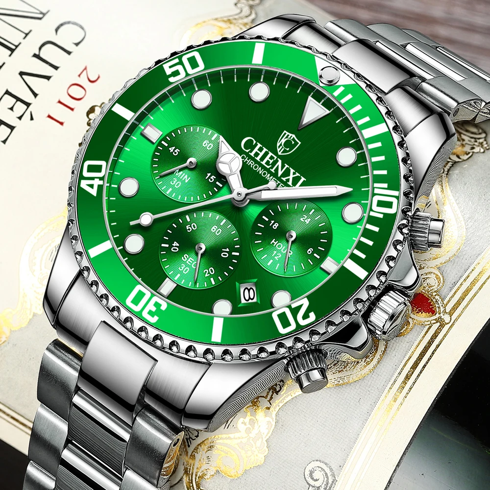 

CHENXI Mens Watches New Business Quartz Watch Men Top Luxury Brand Waterproof Luminous Chronograph Sports Date Relogio Masculino