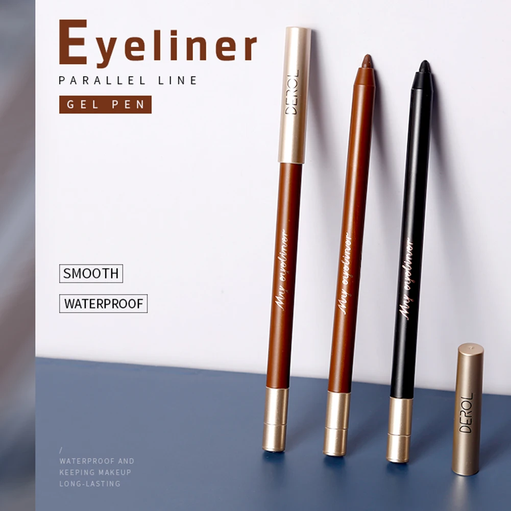 Дерол подводка для глаз точилка карандаш со встроенным точилкой Водостойкая