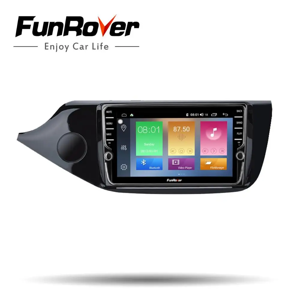 Funrover DSP 64G 8 ядерный Android 9,0 автомобильный Радио Мультимедиа Видео плеер DVD gps навигация для KIA Cee 'd CEED jd 2012- wifi FM