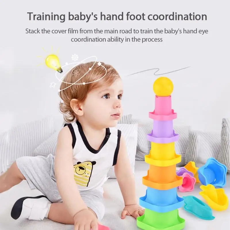 1 комплект Разноцветные Детские Игрушки для раннего развития | и хобби