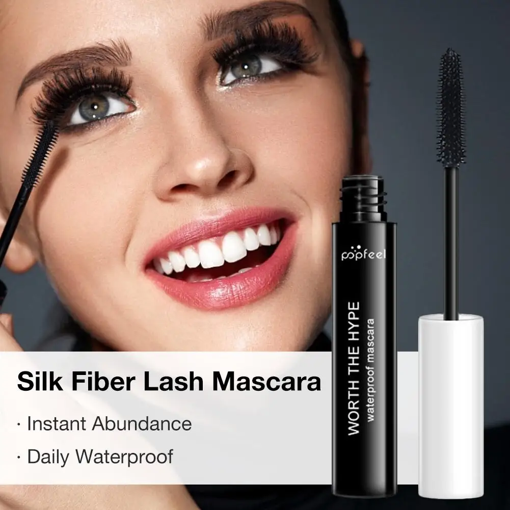 Шелковое волокно ресниц тушь для удлиняющая и толстая долговечная защита от