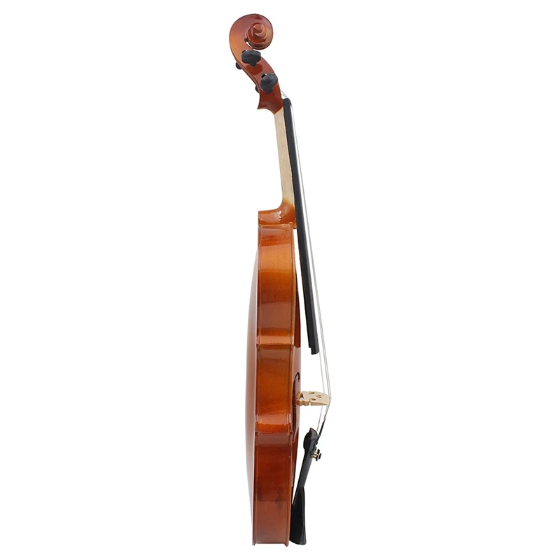 Violin Natural Acoustic Solid Wood Spruce Flame Maple Veneer Fiddle with Case Rosin Bow Strings Shoulder Rest | Спорт и развлечения