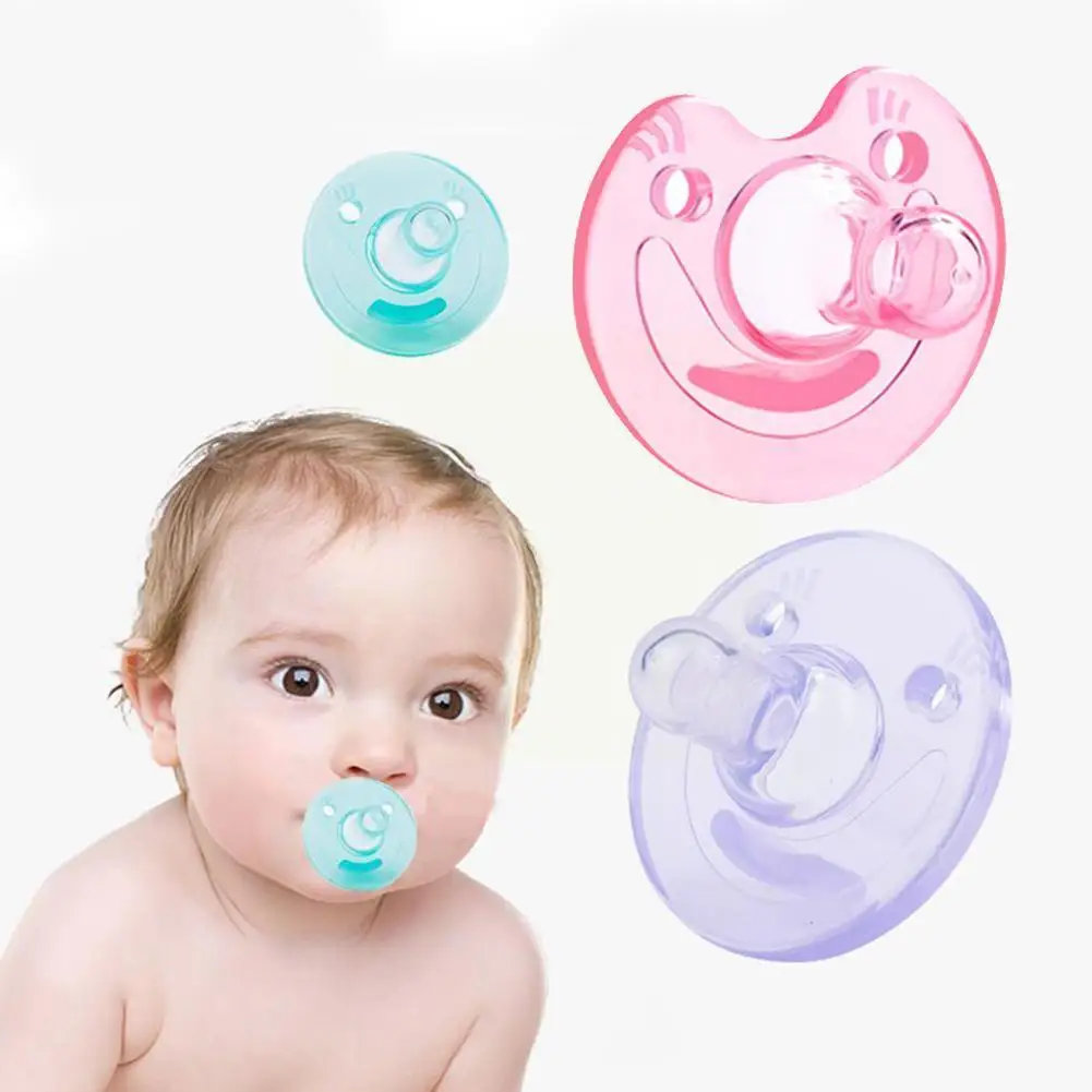 

Factory Direct Sale Of Baby Pacifiers For Newborns Sleeping Mouth Play Round Comfort Mouth Silicone Baby Head Thumb Silicon U3R9