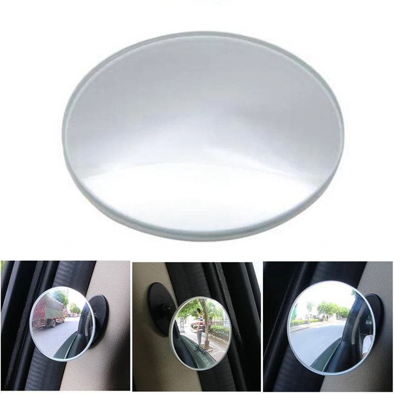 

360 Degree Rotatable Car Sub Mirrors Wide Angle Blind Spot Side Mirror Round Convex Rear View Mirror Auto Accessories