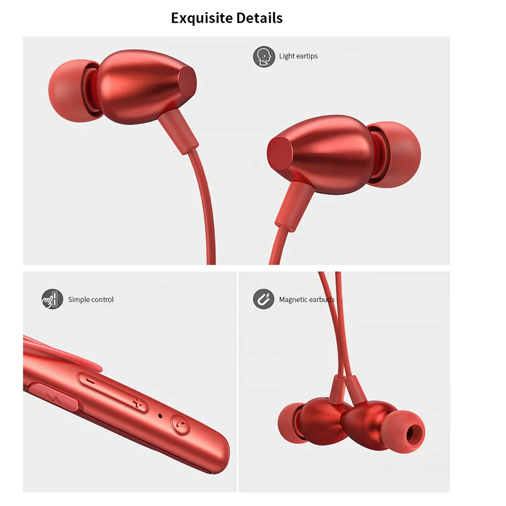 Спортивные Bluetooth наушники REMAX RB S16 с шейным ободом шумоподавляющие легкий дизайн HD