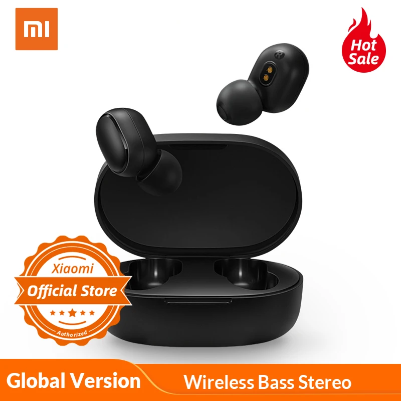 Глобальная версия Xiaomi Redmi AirDots Bluetooth 5,0, наушники-вкладыши TWS, беспроводные Bluetooth наушники, стерео, бас, микрофон, громкая связь, управление AI