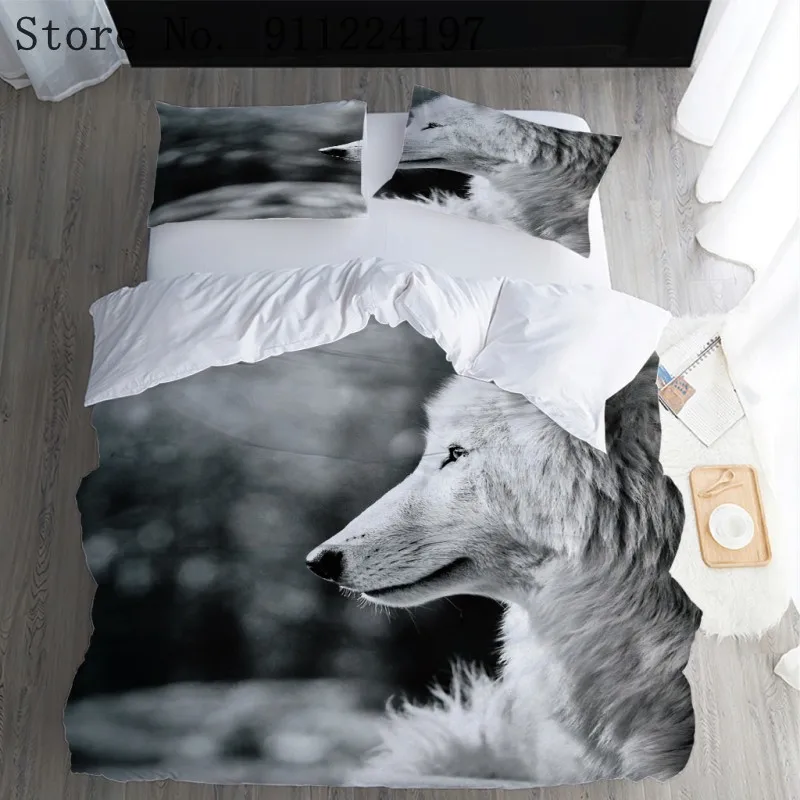 Комплект постельного белья из серии 3D животных для детей/взрослых пододеяльник с