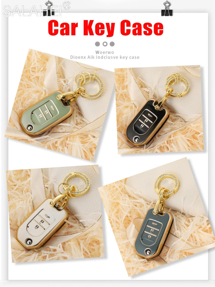 

Чехол для автомобильного ключа из ТПУ, защитная оболочка, аксессуары для брелока для Honda Civic, Φ, Accord Jade, Crider Odyssey 2015- 2018