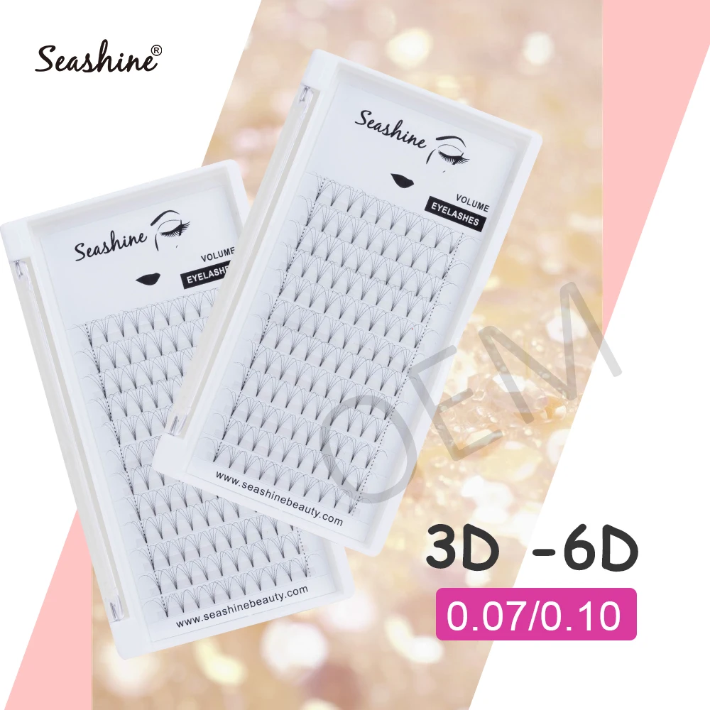 

Seashine Lashes ExtensionRussian Volume Premade Fans 3d/4d/5d/6d Faux Mink Lashes Fans Premade Volume Fans Eyelash Extension