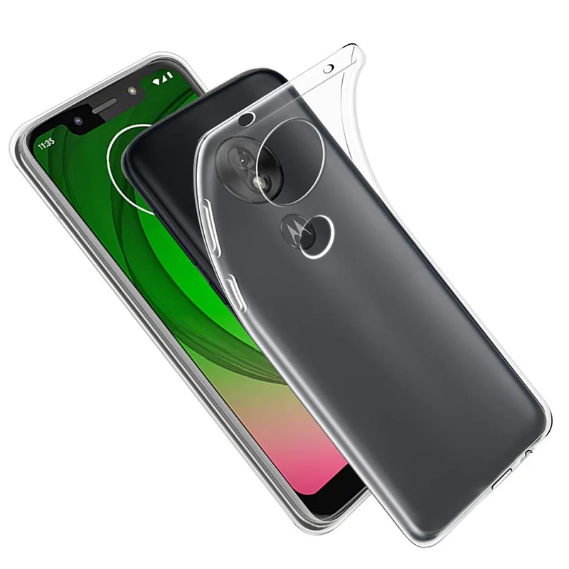 Прозрачный мягкий чехол из ТПУ для Motorola Moto G7 Plus Play Power USA европейская версия задняя