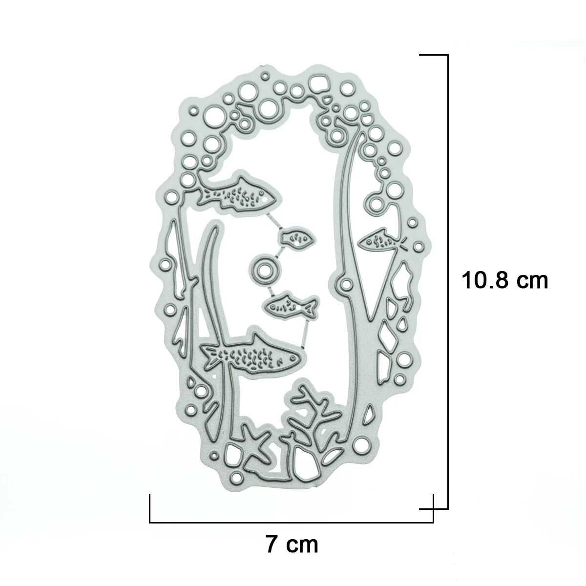 Подводный Коралл Рыба пузырь Узор Крышка карты металлическая резка штампы