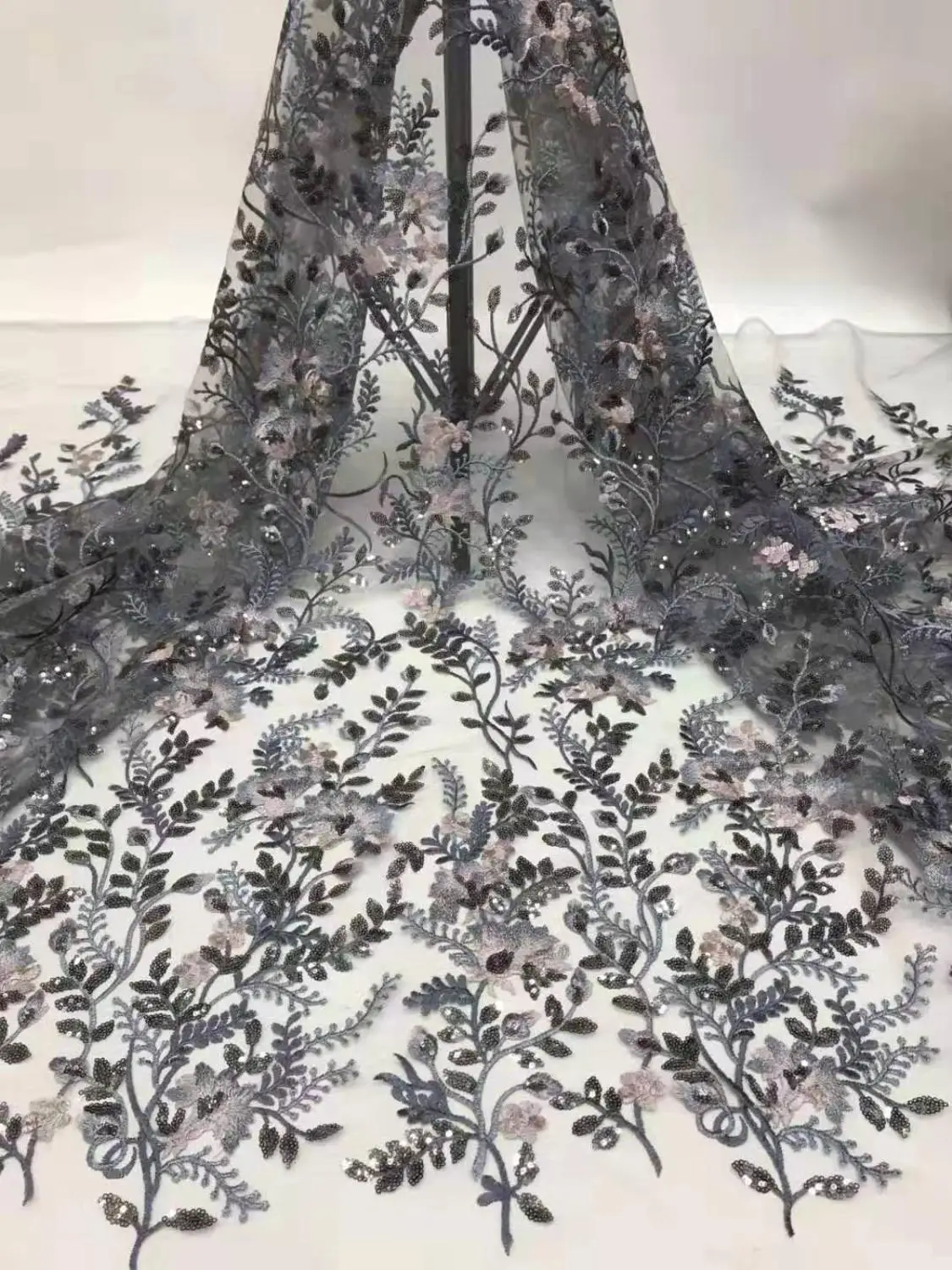 

2020African french Laces cord lace cotton lace Nigerian 3D Guipure High-quality African French Net Lace Fabric