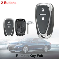 2 buttons smart remote car key shell auto key fob body housing case replacement for chevrolet cruze malibu camaro cars