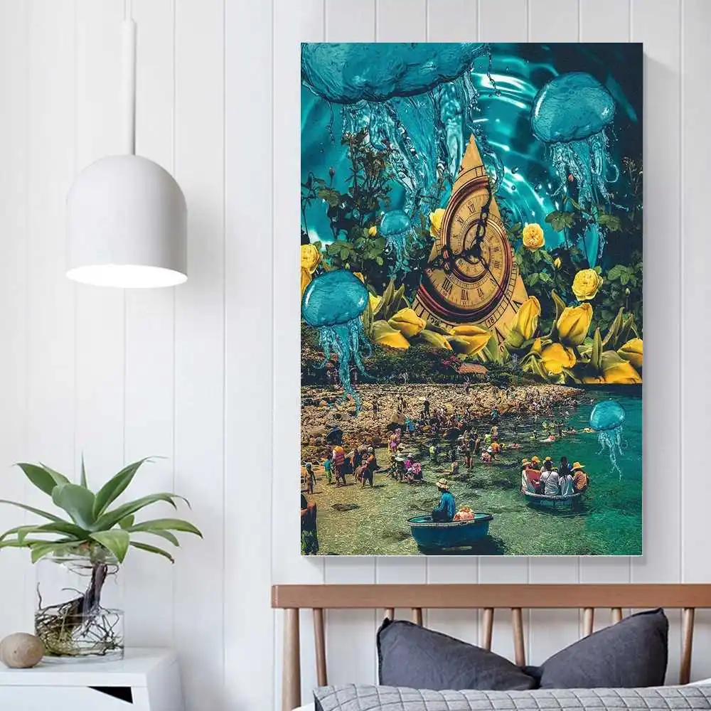 

Ripple in Time modern Art room decor Bedroom decoration paintings Paintings for living room Landscape decoration wall ornament