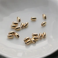 14k gold filled accessories smooth 3x5mm millet beads diy handmade accessories
