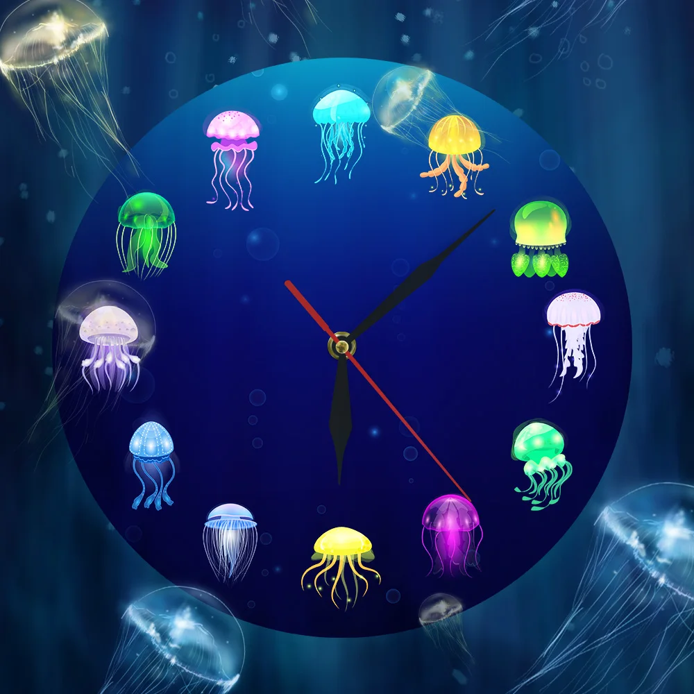 Красочные печатные технические настенные часы декор для детской комнаты