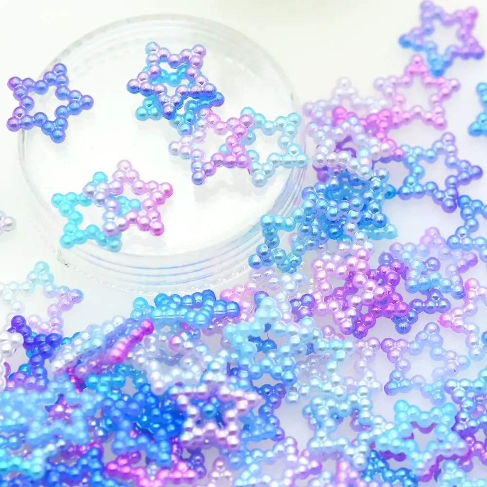 Случайно смешанные звезды Луна кольцо единорог Цвет ABS жемчуг | Скрапбукинг