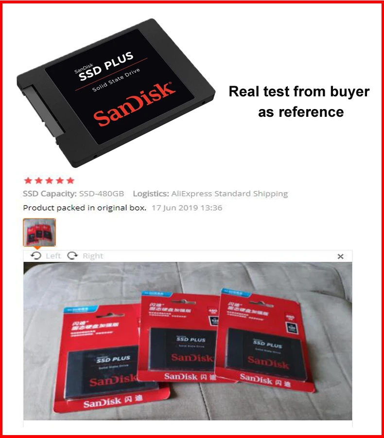 sandisk SSD PLUS 240GB SATA 3 2,5 дюймов Внутренний твердотельный накопитель HDD жесткий диск HD SSD ноутбук PC SSD 480GB 1 ТБ