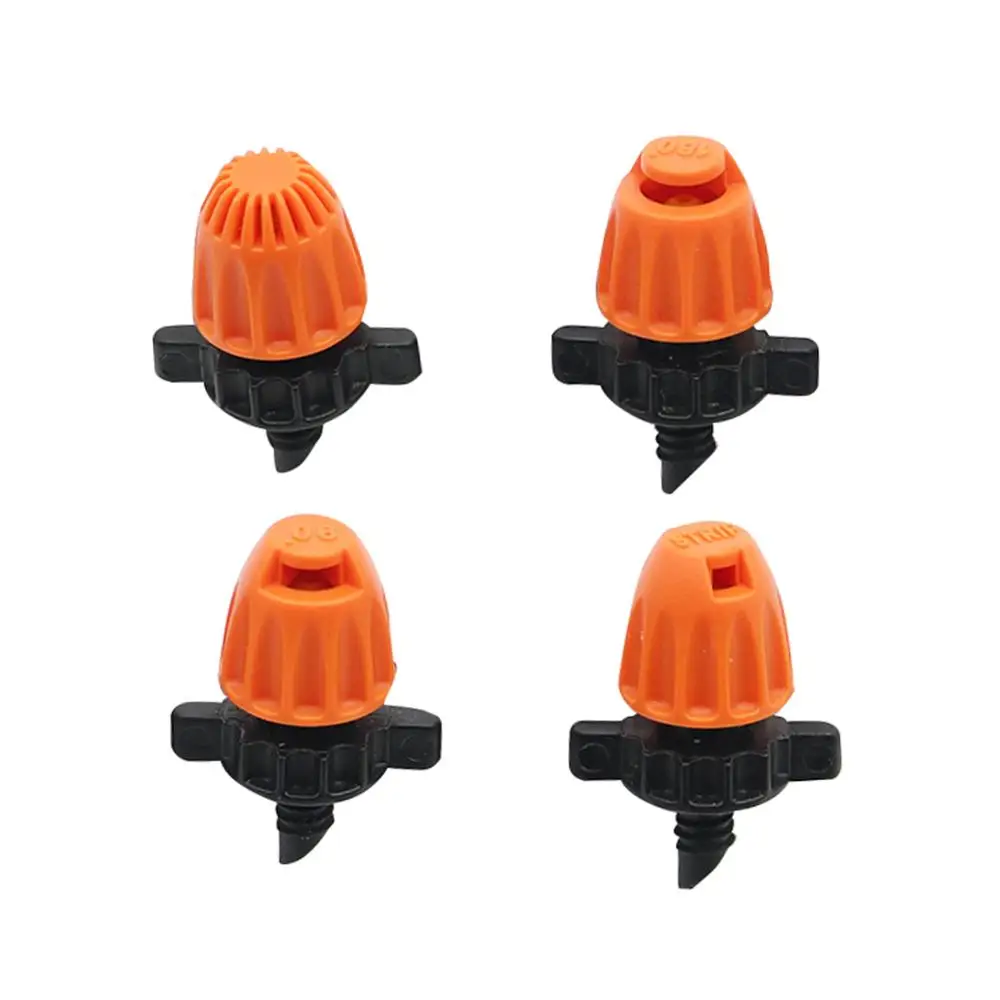 20 шт. 4 мм насадки для преломления резьбы 90/180/360 полива сада капельного орошения