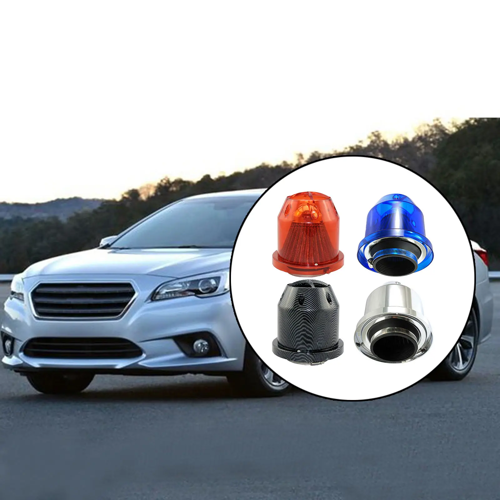 

Воздушный фильтр, Универсальный тепловой фильтр с круглым конусом, 3 дюйма, 76 мм