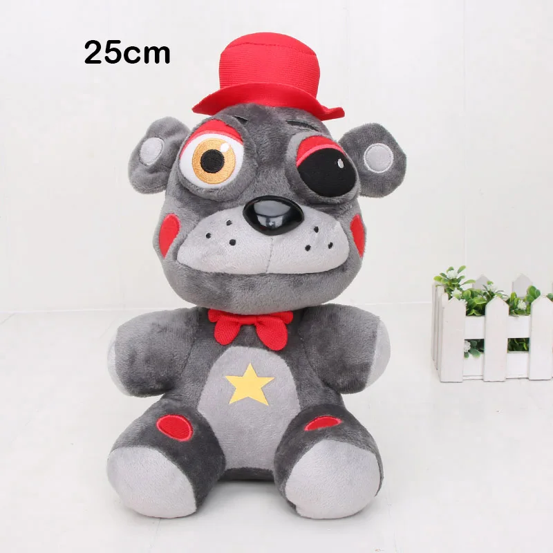 45 см Большой размер Five nights at freddy's FNAF мягкие игрушки Foxy Freddy Fazbear Бонни мангл Фокси Чика плюшевые куклы детские игрушки - Цвет: Lefty 25cm