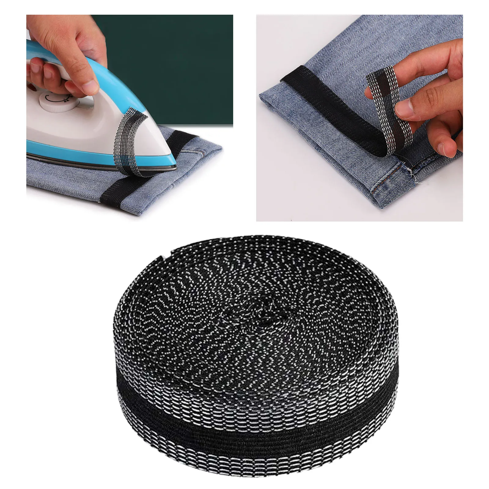 1 Roll Trouser Edge Shorten Pants Mouth Aid Curling Tape Paste Self-adhesive Apparel Sewing Fabric | Дом и сад