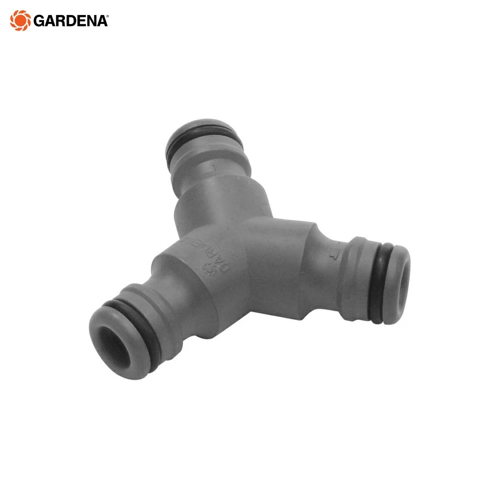Тройник Gardena 02934-20.000.00 Д.вх.1/2&quot Д.вых.3/4&quot | Дом и сад