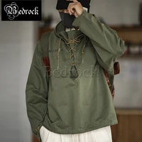 bedrock retro navy deck suit spring and winter hoodie sweatshirt ami khaki military wind army green pullover men