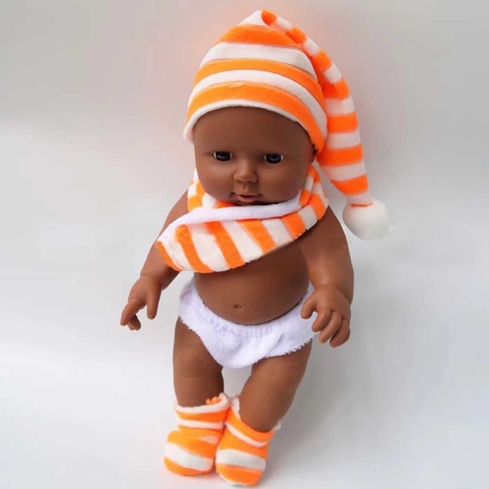 

Black African Black Baby American Cute Curly Black Doll 30CM Baby Toy Baby Cute Curly Black 30CM Baby Toy African Black Doll F4*