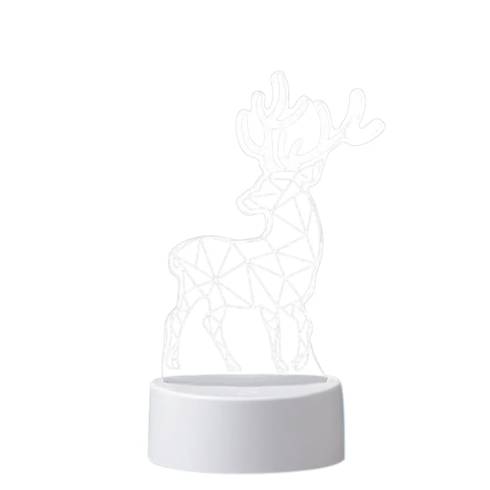 3d Usb акриловый ночной Светильник s Led настольный стол украшение для спальни подарок теплый белый светильник Медузы архитектурная настольная лампа