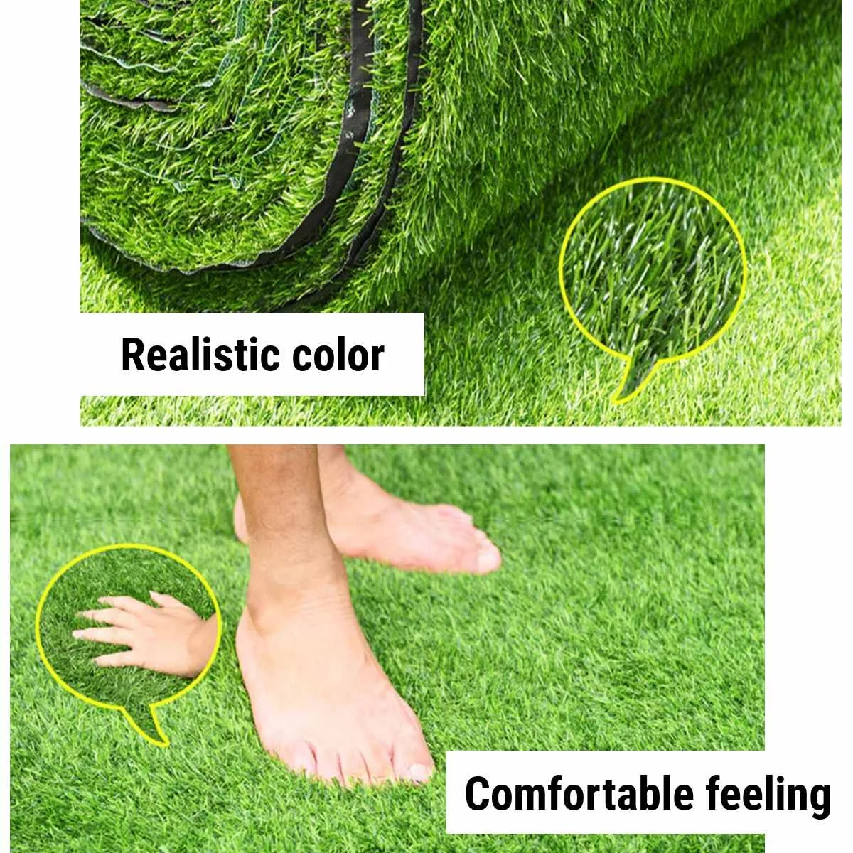 

50x50 50x100 50x200cm Artificial Lawn Grass Wedding Moss Grass Micro Artificial Landscape Real touch For Home Fake Flowers La