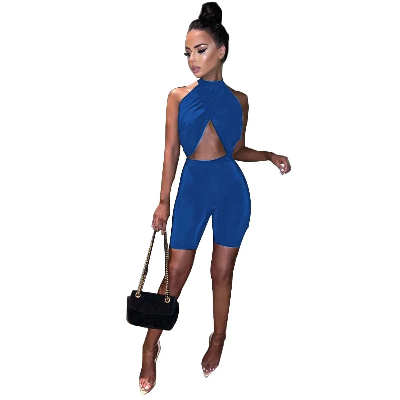 Комплект из 2 предметов для женщин Сексапильный топ с вырезом на спине и