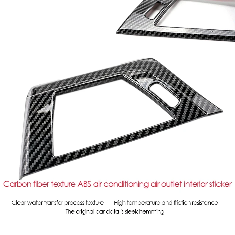 

Carbon Fiber Center Console Air Outlet Panel Trim Instrument Panel Trim for BMW 3 Series 320Li F30 F35 2013-2019
