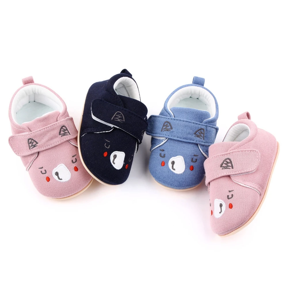 

Infant Shoes Soft Sole Cartoon Bear Sneaker Baby Girls Boys Shoe Toddler Prewalker Newborn Cozy First Walker Crib Shoes 0-18M