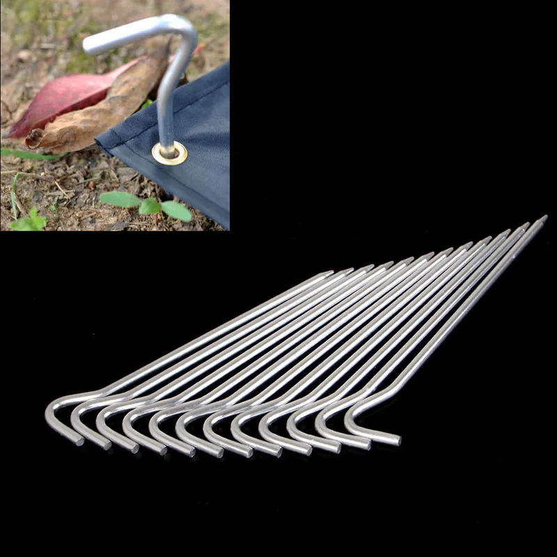 8/12 pcs Picnic Outdoor Camping Fishing Canopy Tent Pegs Stakes Nails Ground Pin | Спорт и развлечения