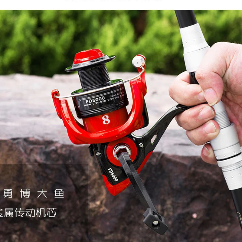 

Fishing Spinning Reel Metal Spindle Ball Bearing Carp Reel 1000-6000 Quality Nylon Line Cup Saltwater Reel Fishing Accessories