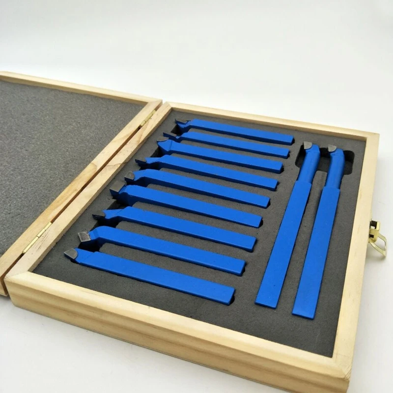 

11 Pcs Metal Carbide Welding Cutter 8mm 10mm Brazed Tipped Tool Bit Cutting Kit