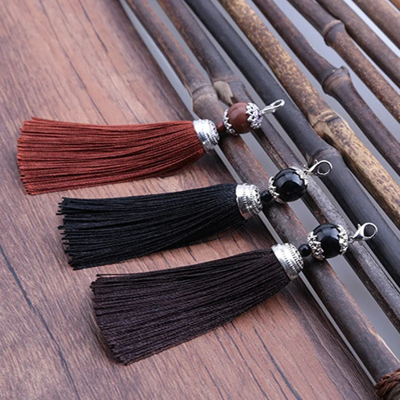 Винтажный богемский брелок для ключей с кисточкой женщин Kar безделушка сумка