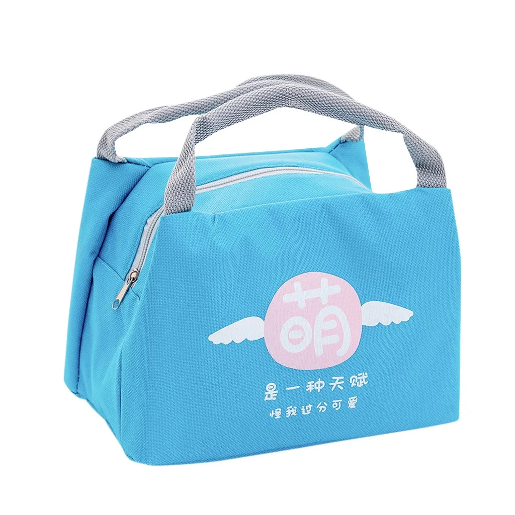 Забавные китайские иероглифы сумка для ланча портативный мультфильм еда свежий
