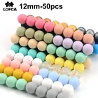 Силиконовые бусины для прорезывания зубов, 12 мм, 50 шт.лот